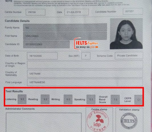 Thang điểm IELTS và cách tính điểm IELTS như thế nào?