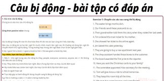 Câu bị động